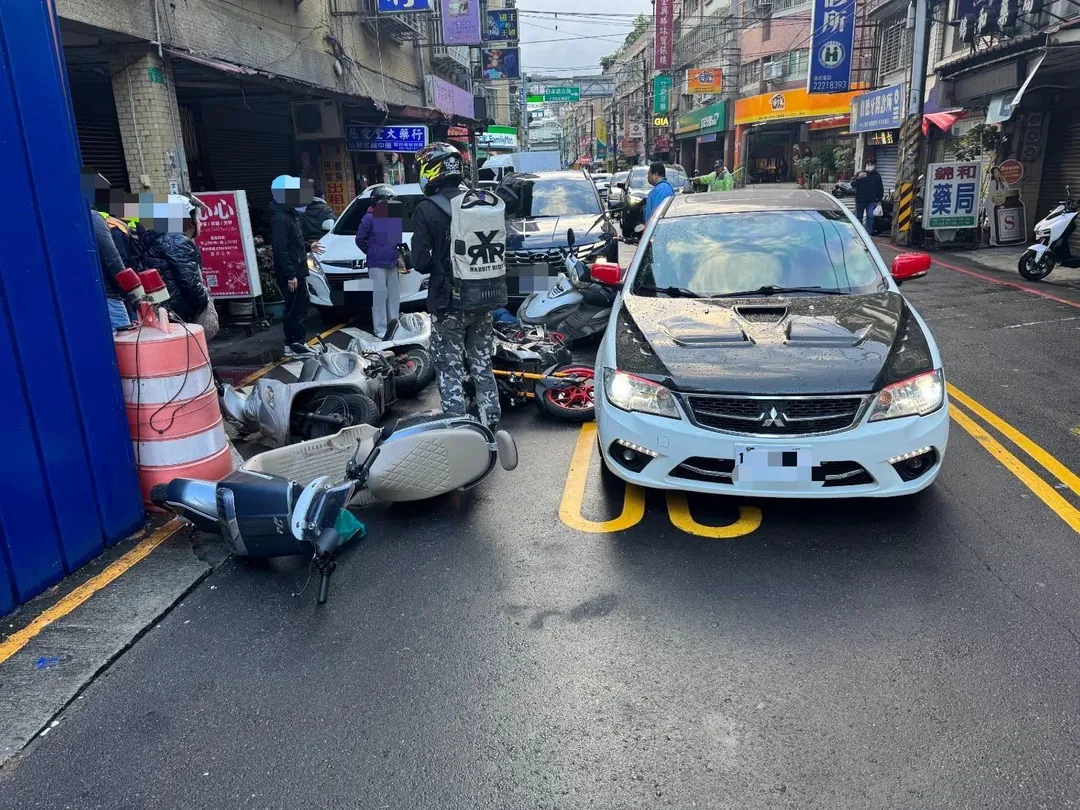 車禍現場。（圖/警方提供）