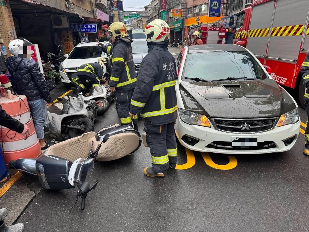 車禍現場。（圖/警方提供）