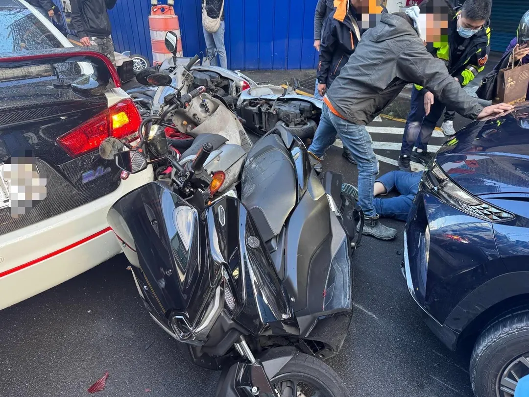 車禍現場。（圖/警方提供）