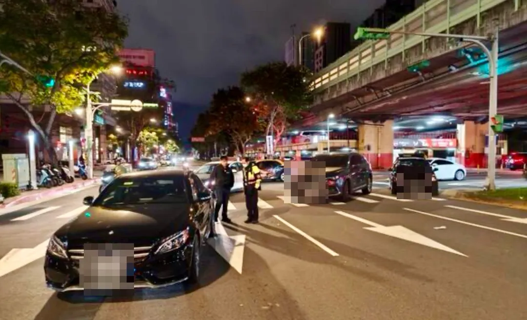北市中山區晚間發生一起死亡車禍。（圖／翻攝畫面）