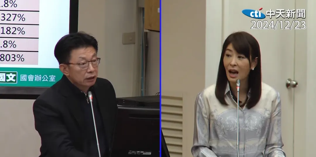 郭國文2024年質詢賈永婕。（圖／中天新聞）