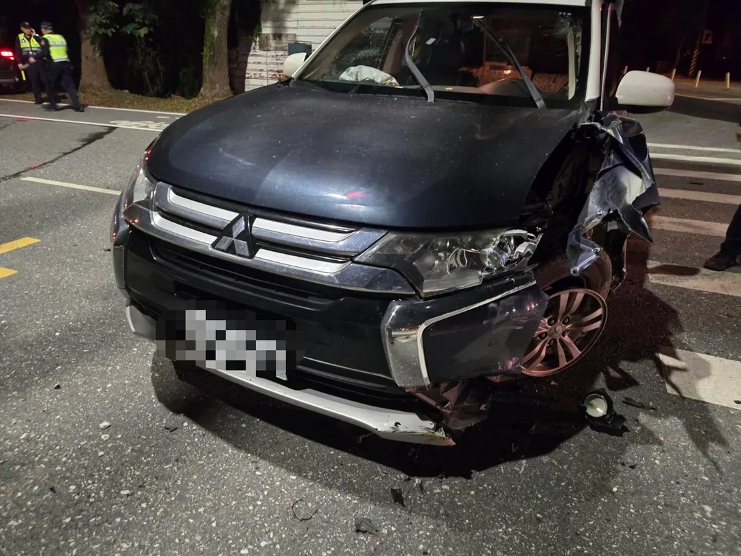 車禍現場。(圖/翻攝畫面)