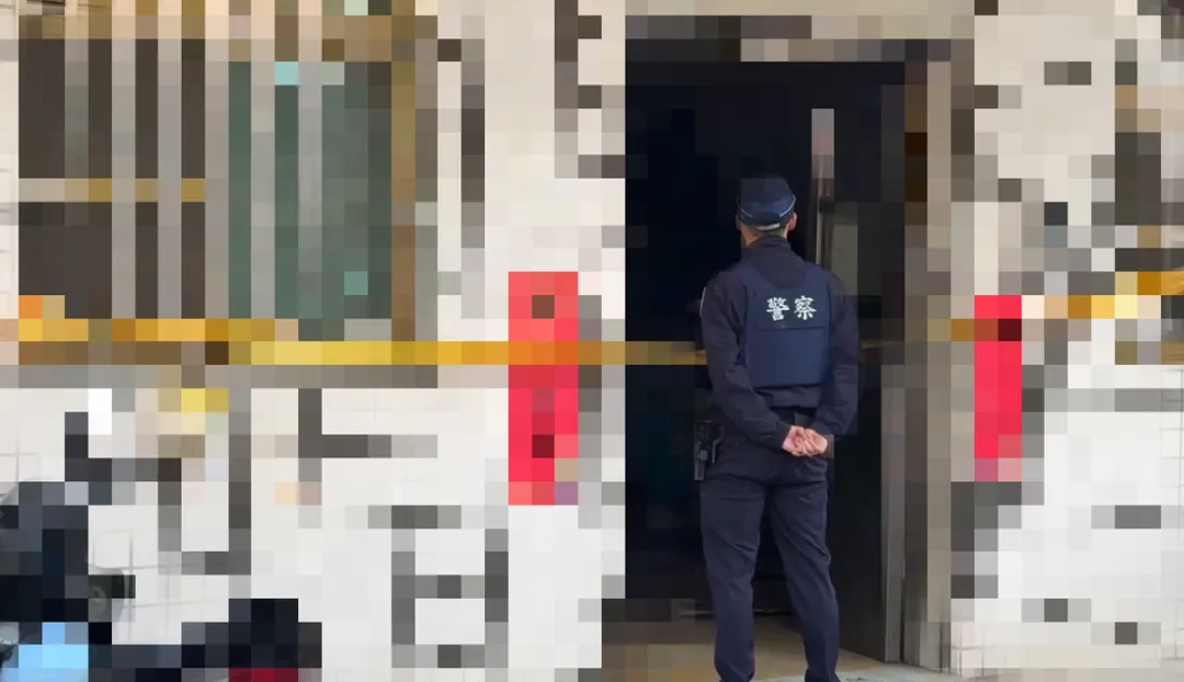 台南市新市區永福街一棟公寓29日凌晨發生兇殺命案。（圖／中天新聞）
