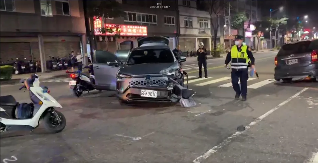 車禍現場。(圖/警方提供)