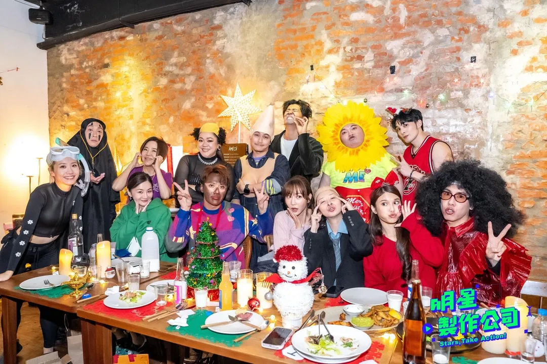 于美人、張睿家、林進、張棋惠、花花、琳妲、Amanda、Juicy助陣《明星製作公司》。(圖/TVBS提供)