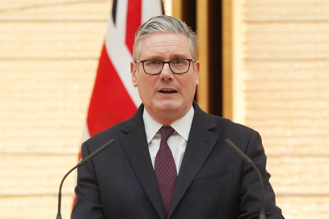 英國首相施凱爾。（圖／路透）
