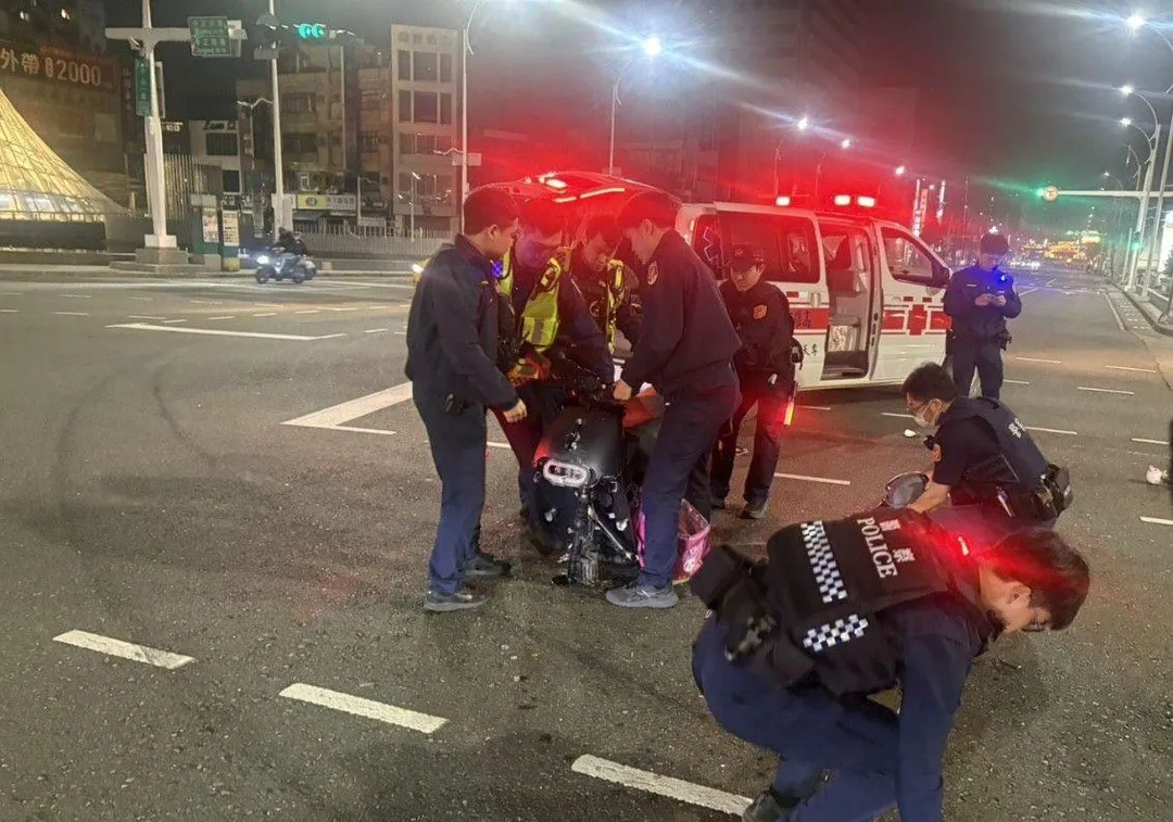 車禍現場。（圖／警方提供）