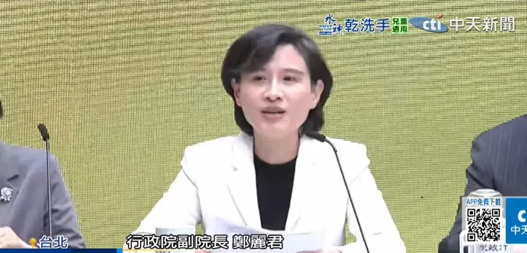 行政院副院長鄭麗君。(資料照/中天新聞)