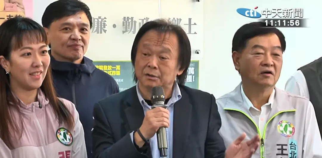王世堅參選台北市長呼聲極高。（圖／中天新聞）