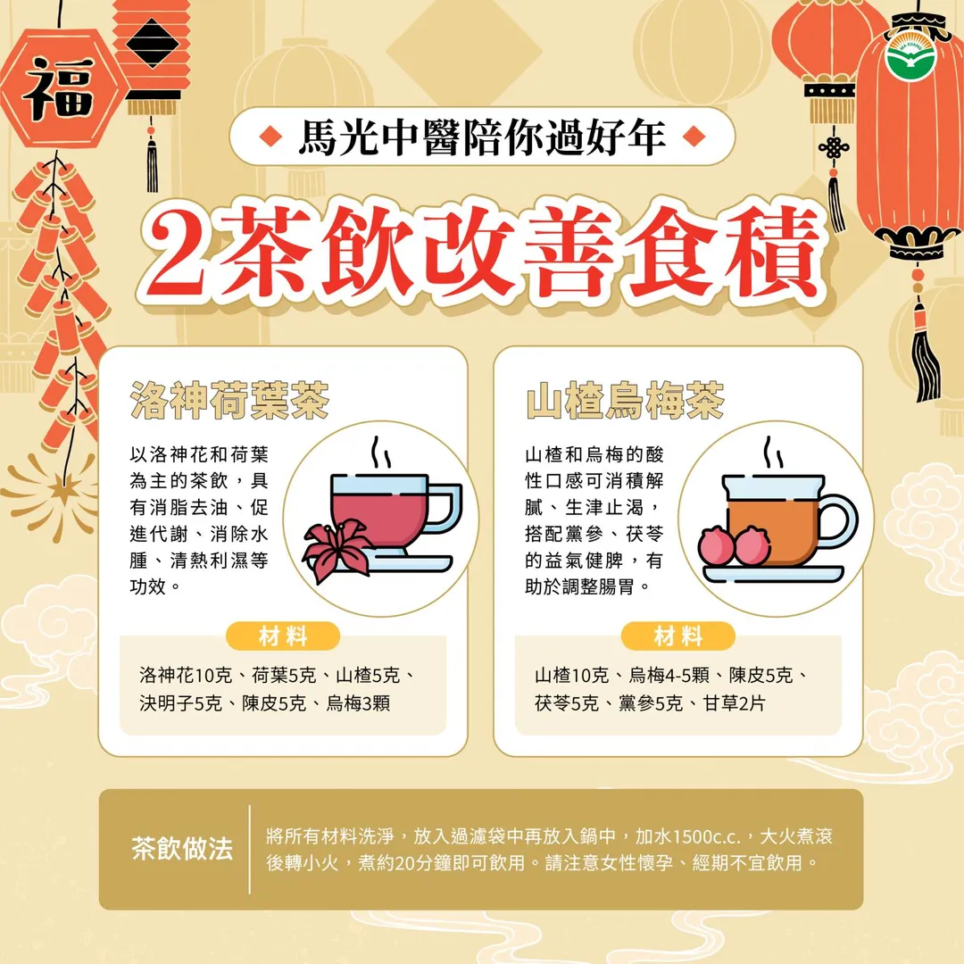 游晏楠也推薦2款茶飲。（圖／馬光中醫）