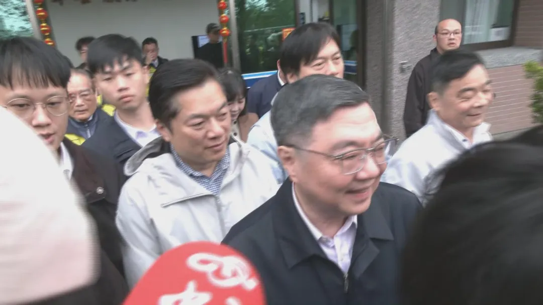 卓榮泰宜蘭視察。(圖/中天新聞)