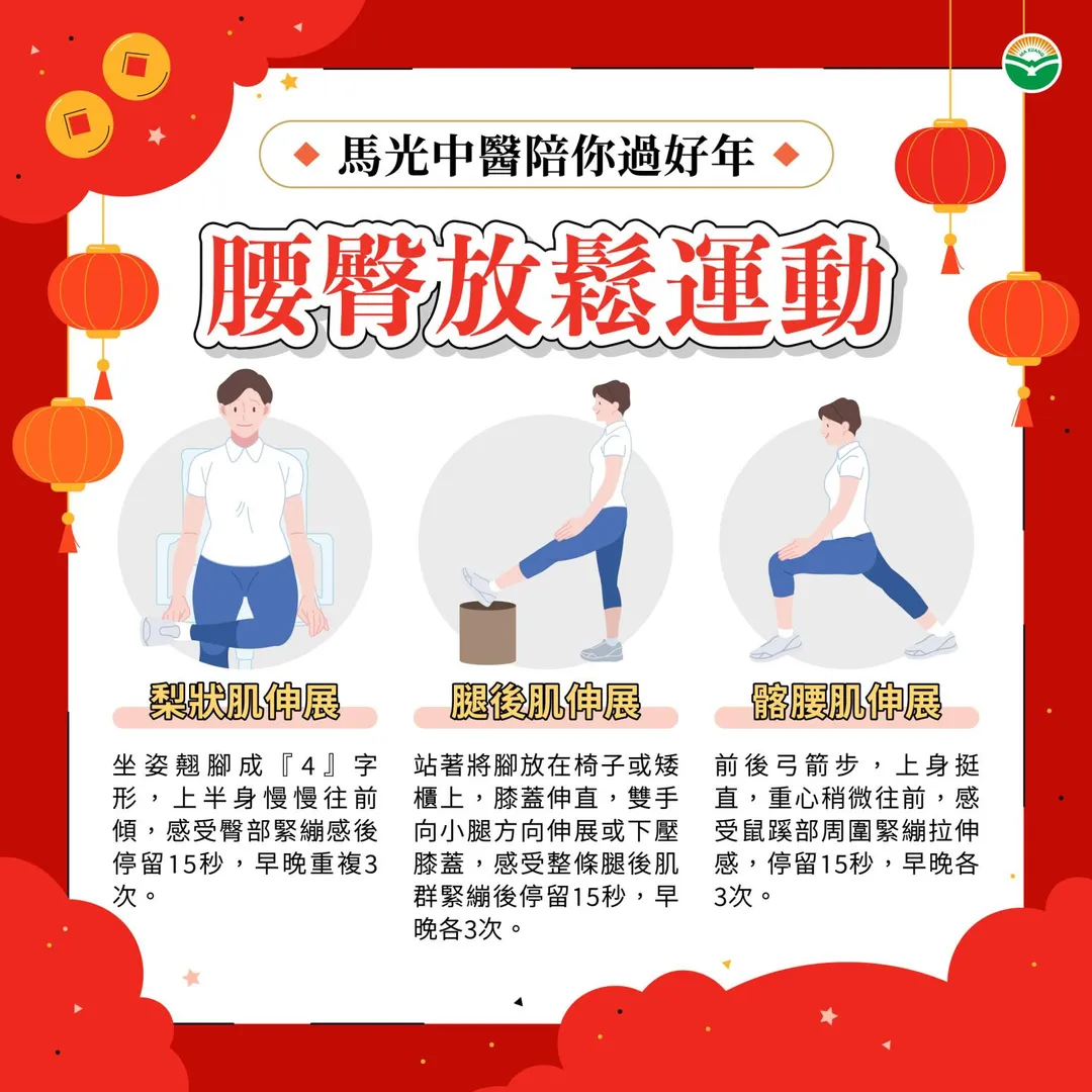 腰臀放鬆運動。（圖／馬光中醫）