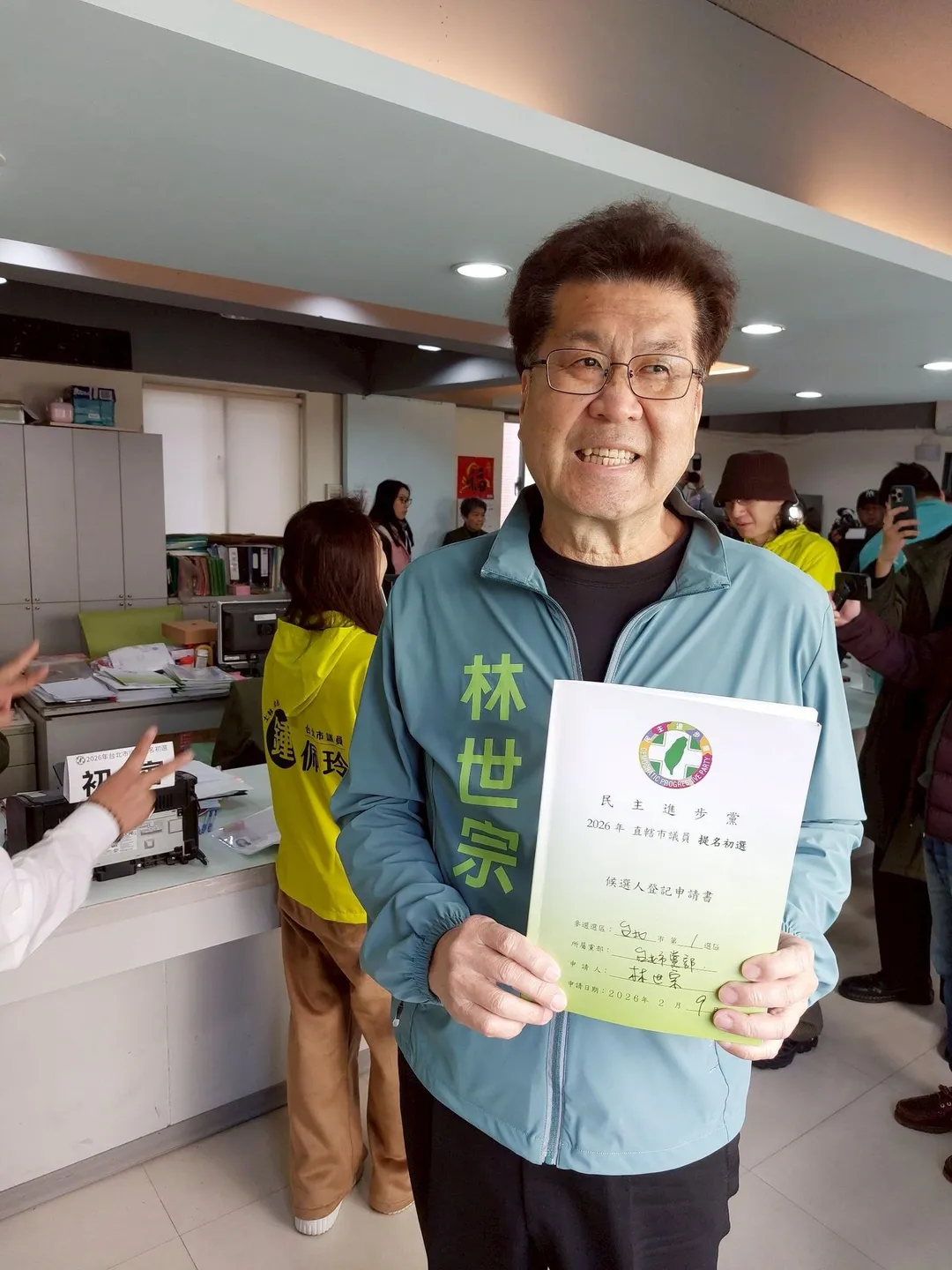 林世宗喊話民進黨中央慎重考慮立委王世堅為台北市長人選。（圖／林世宗臉書）