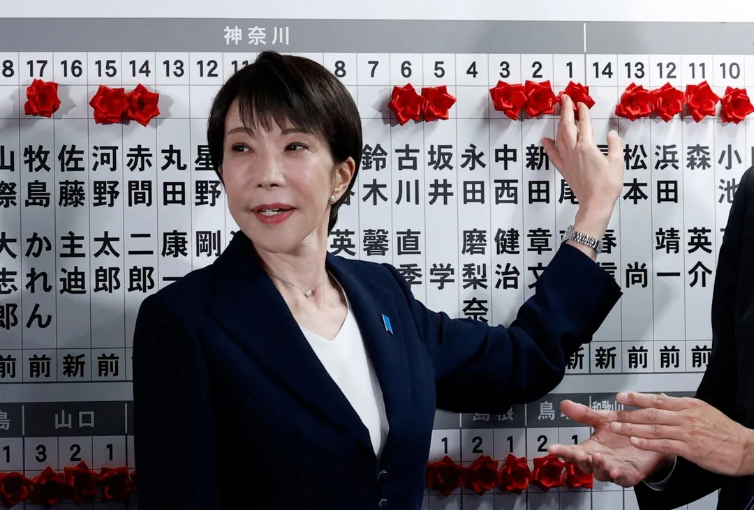 高市早苗率自民黨在眾議院改選取得勝利。（圖／路透社）