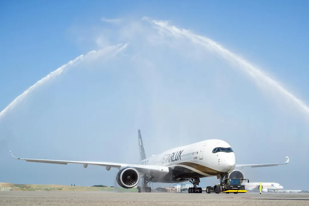 星宇航空第一架A350-1000於今（10）日首飛JX802航班．正式執行首次載客飛航。（圖／星宇航空提供）