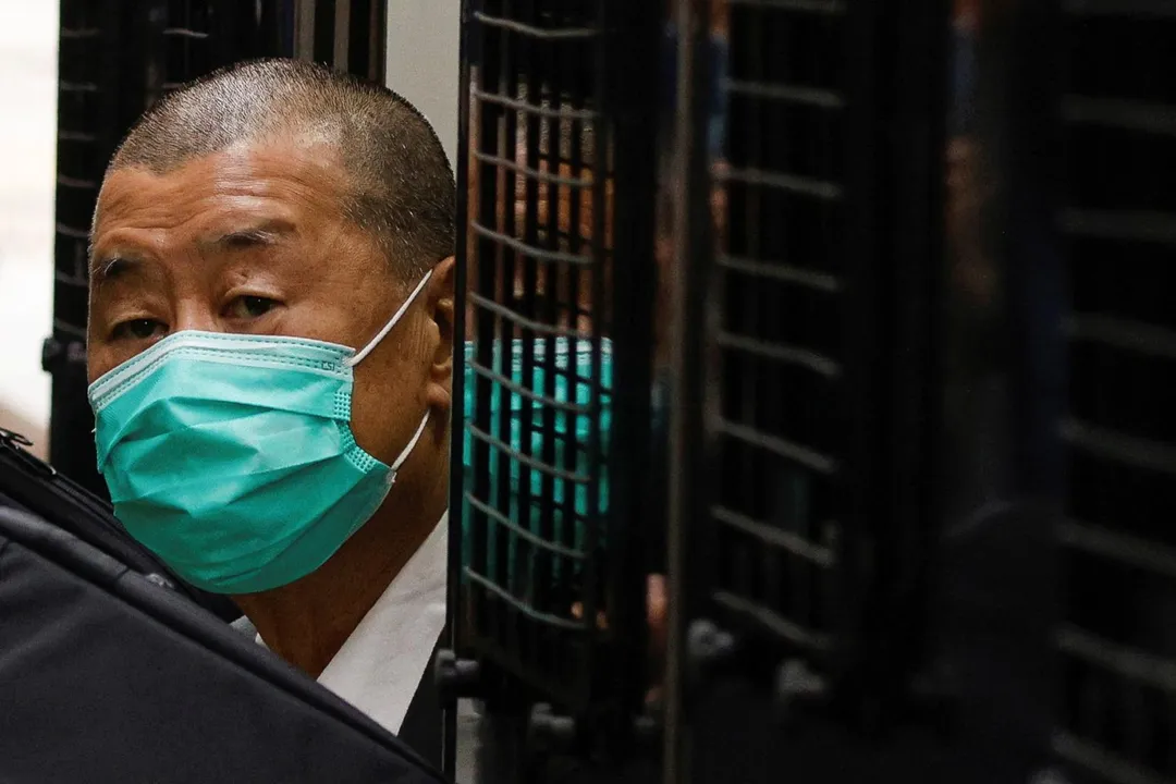 黎智英被重判20年。（資料照／路透社）