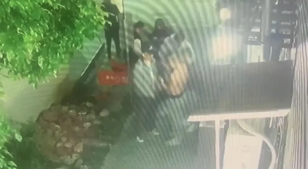 男子在台北街頭險遭押走。（圖／翻攝畫面）