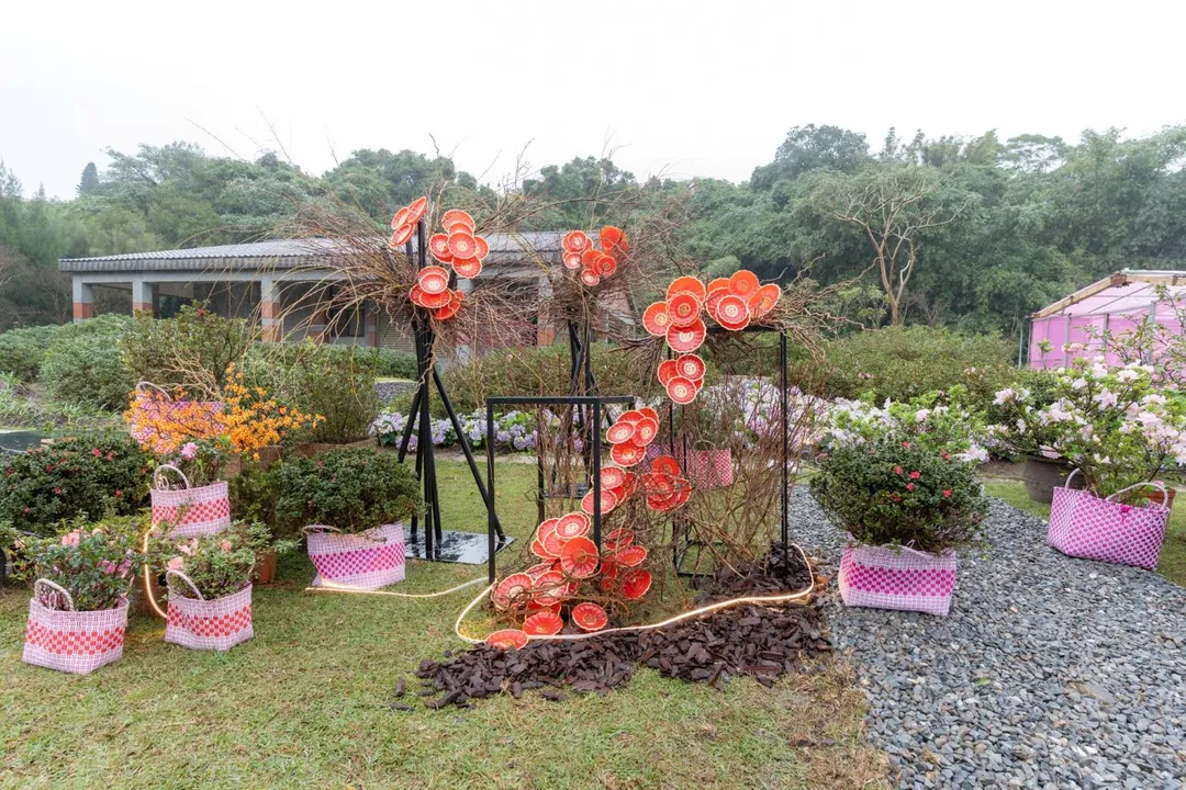 2026萬金杜鵑花展集結在地IP、藝術家與花農,在金山中山溫泉公園打造「杜鵑之道」。(圖/新北市政府農業局提供)