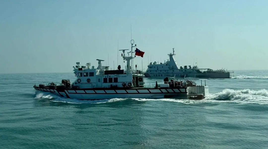 大陸海警船今再度侵擾金門海域。（圖／翻攝畫面）