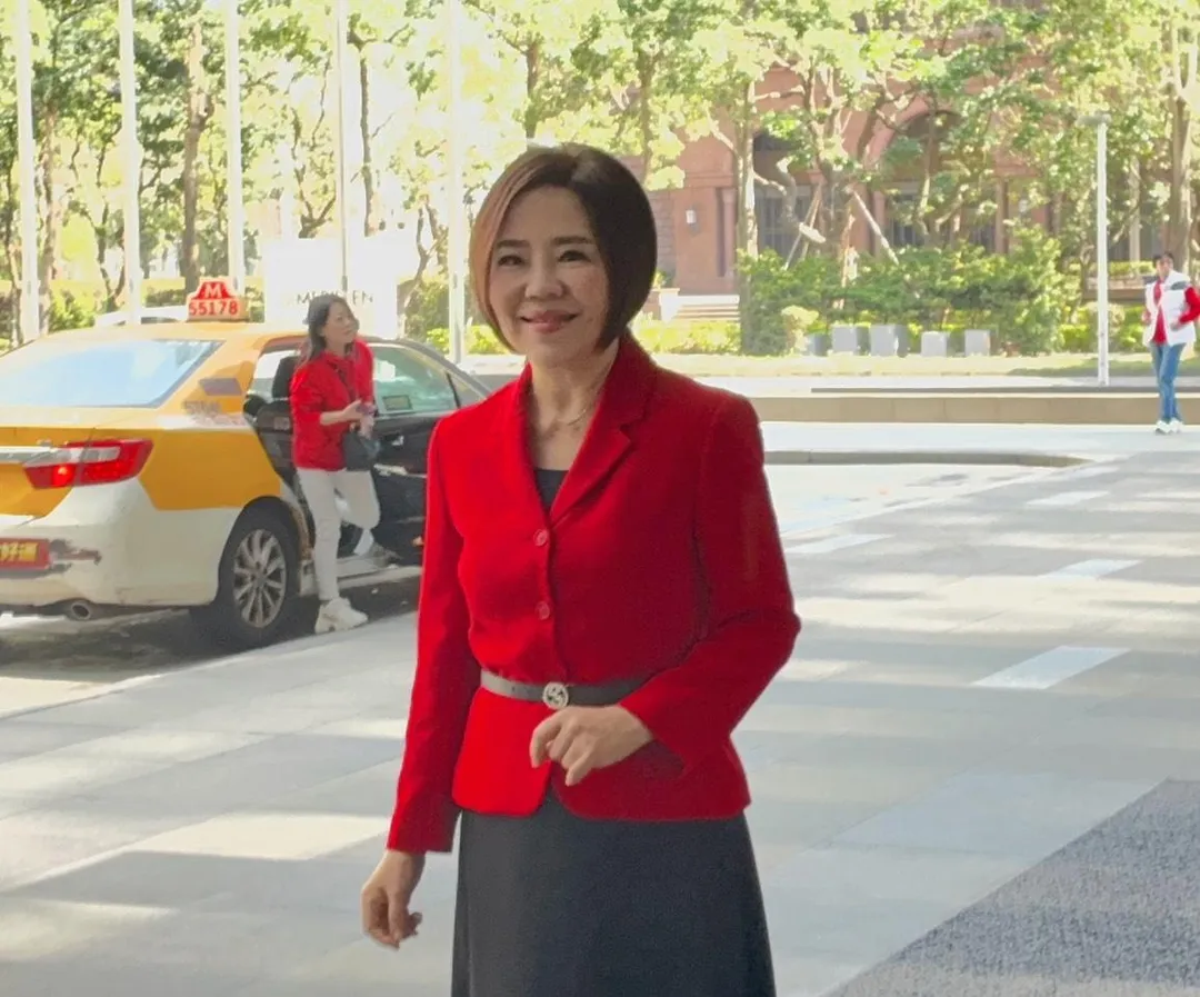 于美人14日出席孫協志和夏宇童的婚宴。（圖／記者郭竹倩 攝）