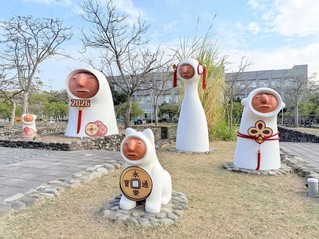 南科考古館結合蔦松家族,佈置充滿童趣的打卡拍照區。(圖/南科考古館)
