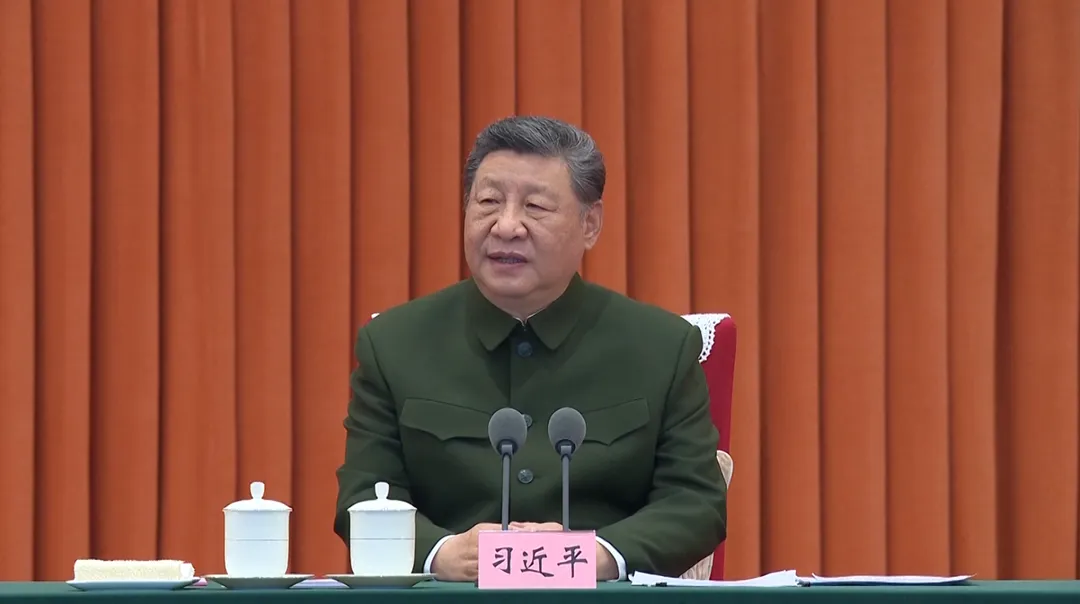 圖為2月10日，習近平透過視訊方式慰問解放軍部隊。（圖／CCTV+）