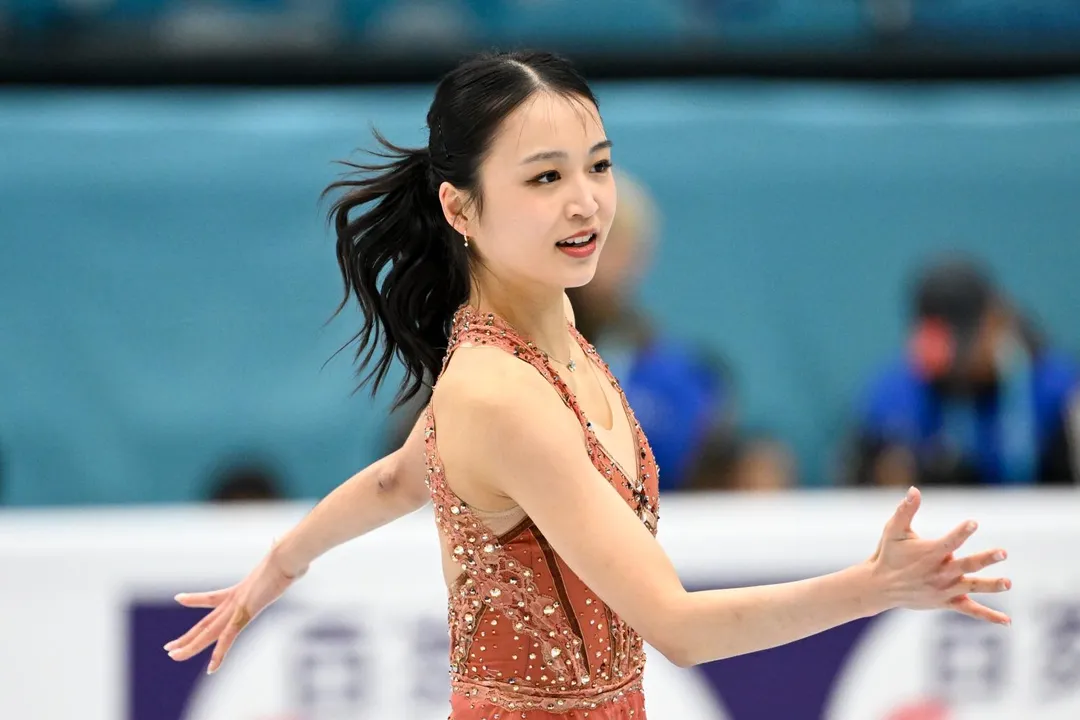 朱易1月在2026年四大洲花式滑冰錦標賽上。（圖／路透社）