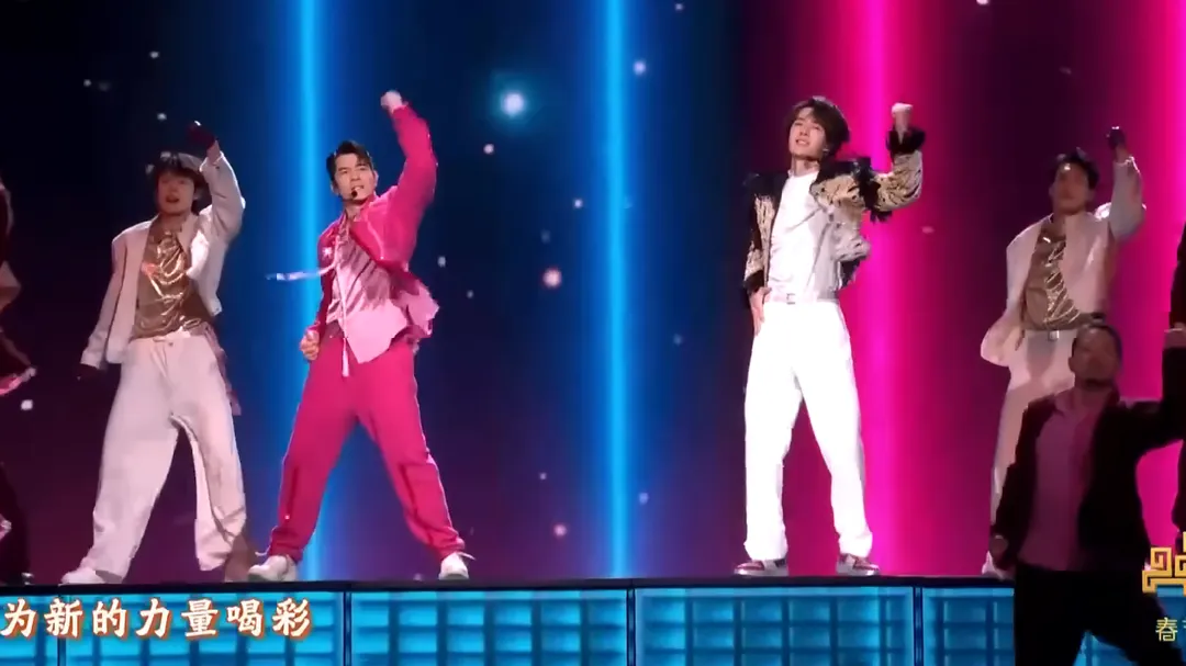 郭富城與王一博熱舞畫面創下高收視率與破億播放量。（圖／翻攝自CCTV春晚 YouTube）