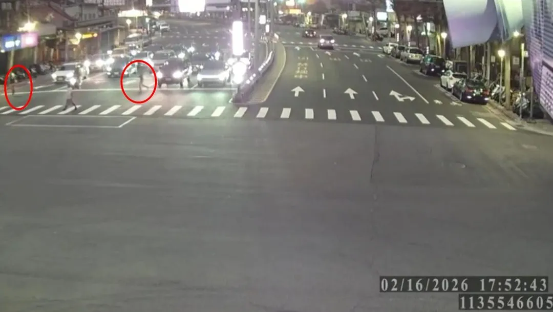 坐在副座駕駛的家人見狀趕緊下車追女童。(圖/翻攝畫面)