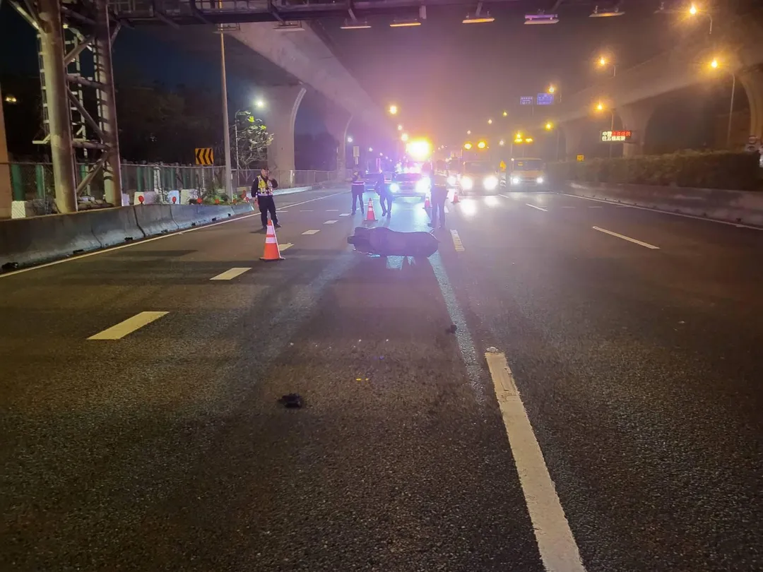 車禍現場。(圖/警方提供)