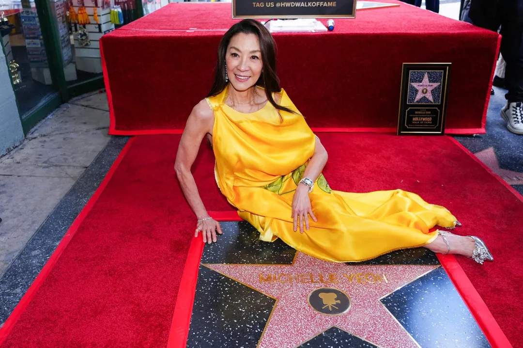 楊紫瓊的專屬星星就落在好萊塢大道中國戲院（TCL Chinese Theatre）前方。（圖／美聯社）