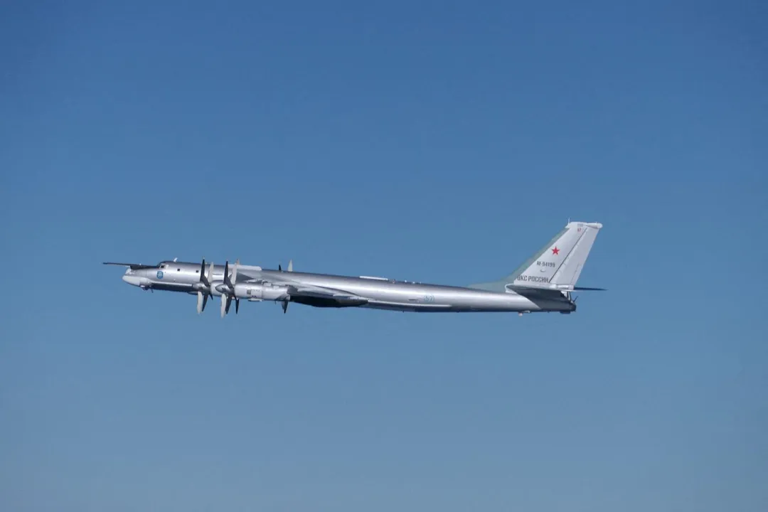 圖為俄羅斯長程戰略轟炸機Tu-95資料照。（圖／路透社）