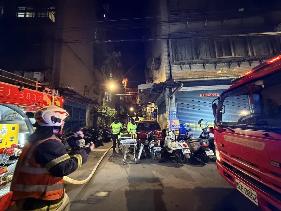 樹林區的火災現場。（圖／警方提供）