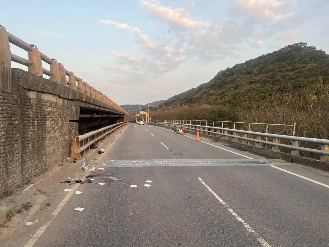 車禍現場。(圖/警方提供)