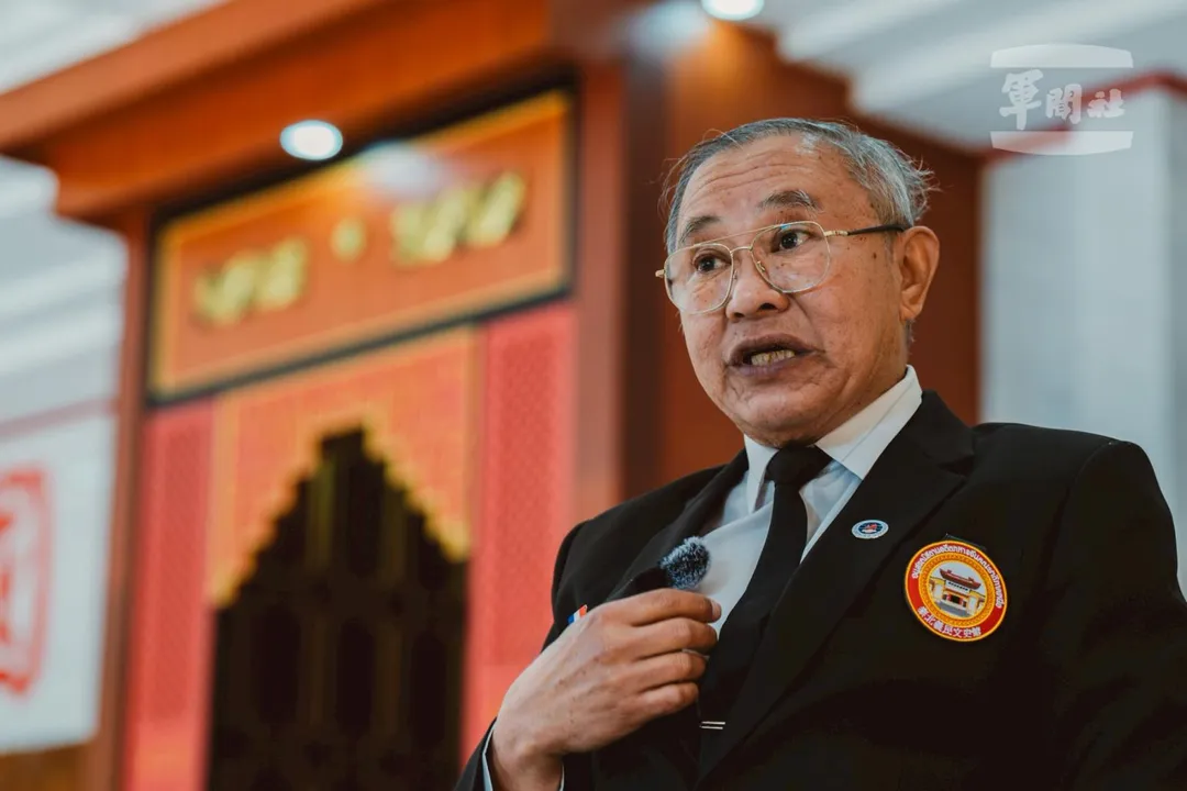 老兵張國強述說孤軍歷史。（軍聞社呂尚俞攝）