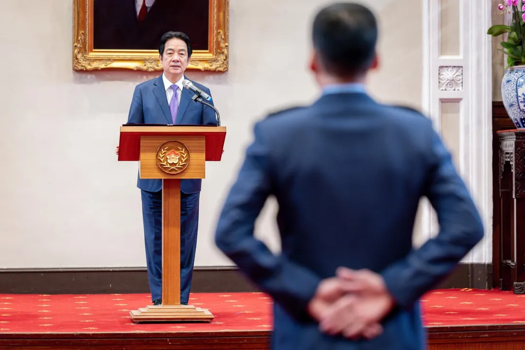 賴清德總統今（25）日上午主持「中華民國115年3月份將官晉任授階典禮」（圖／總統府提供）