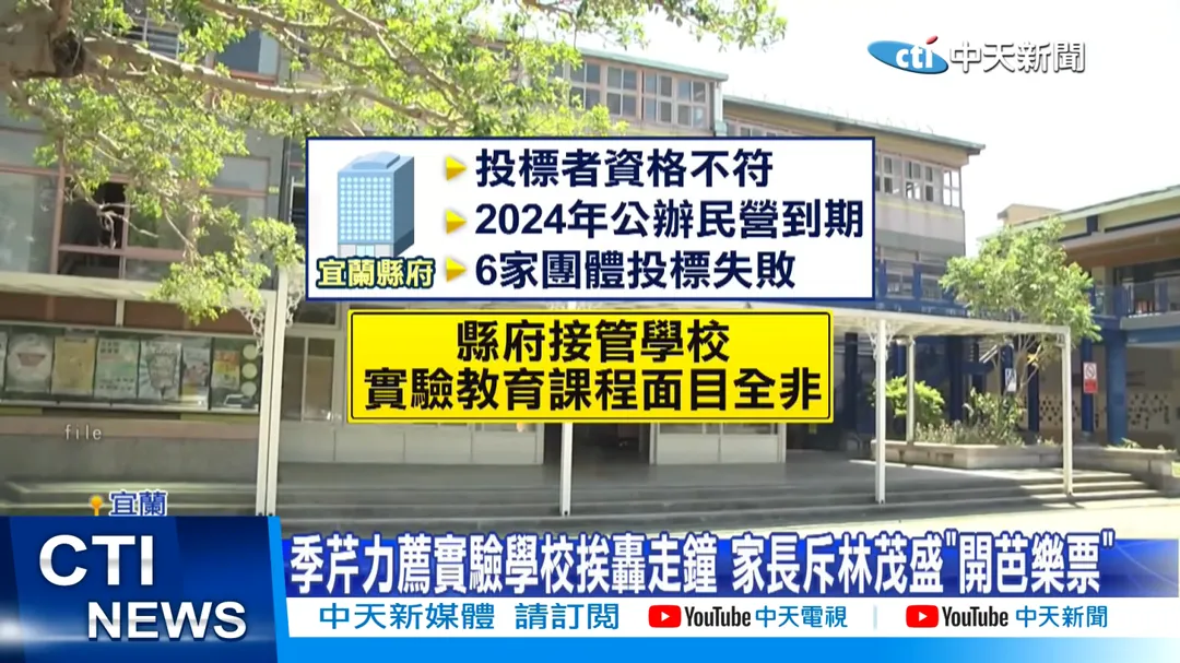 今年1月29日，人文國中小的家長、師生組成行動小組前往教育部陳情。小組批評宜蘭縣政府近兩年來的實驗教育政策混亂不明，以改善行政為由，卻造成教育現場混亂。（資料照／中天新聞）