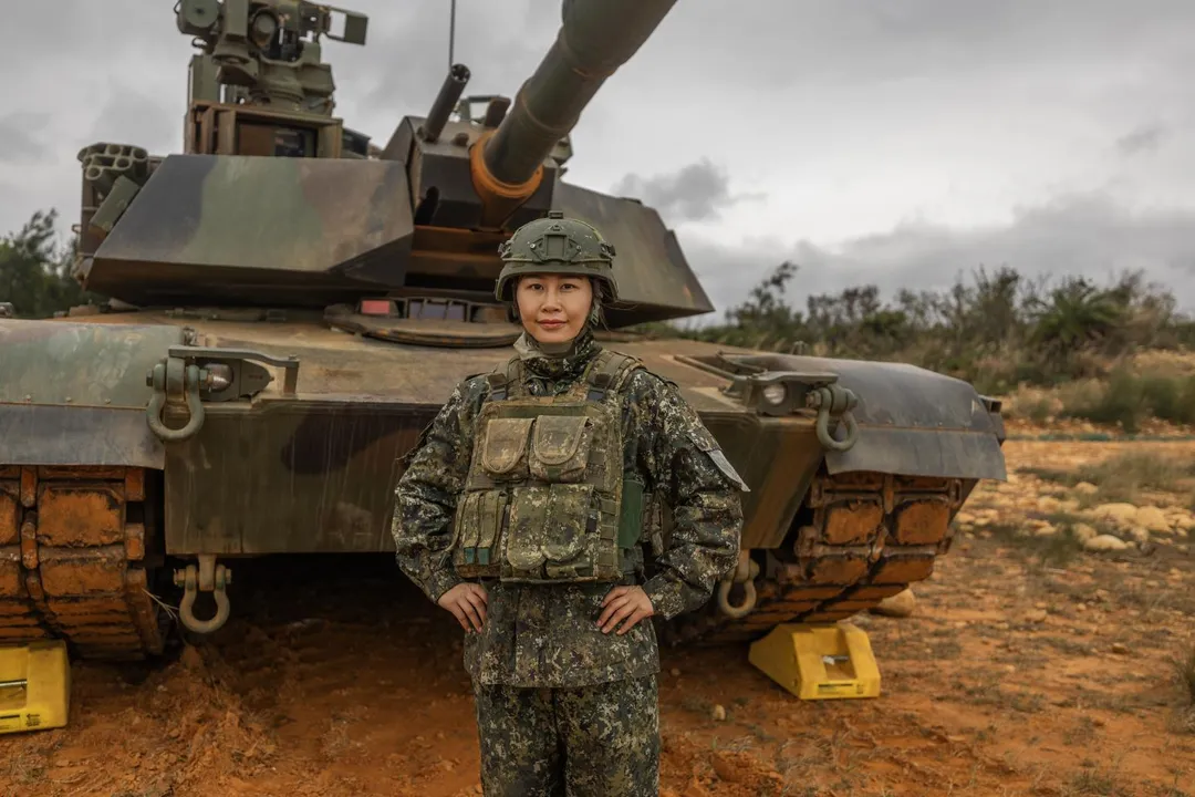 劉瀞堯現任M1A2T戰車排長。(圖/陸軍司令部)
