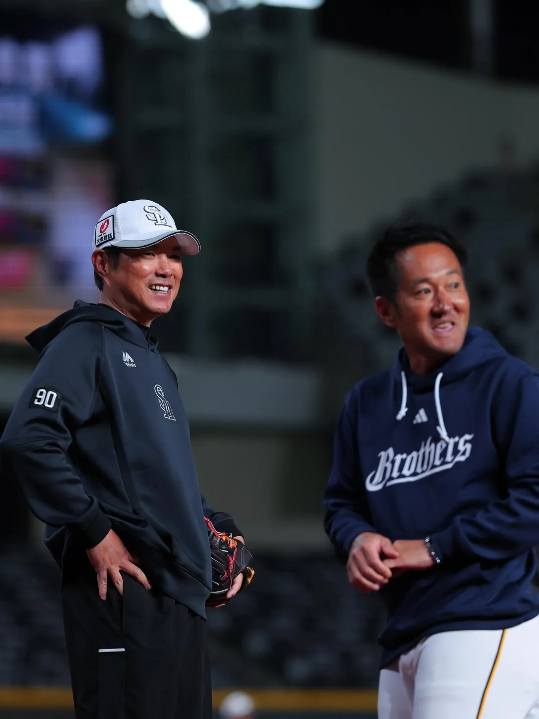 小久保裕紀（左）。（圖／翻攝自挺悍賽事行銷 BrosSports臉書）