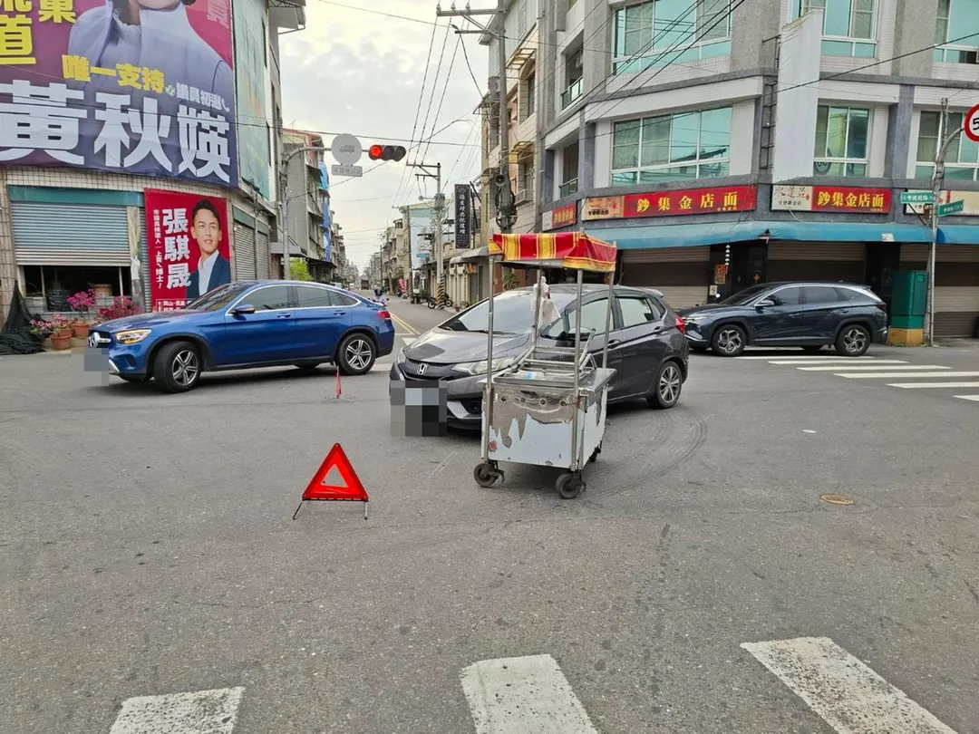 燕巢車禍。（圖／翻攝畫面）