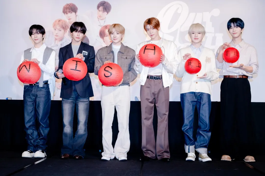 NCT WISH為即將登場的台北、高雄演唱會宣傳。(圖/SHOWOFFICE提供)