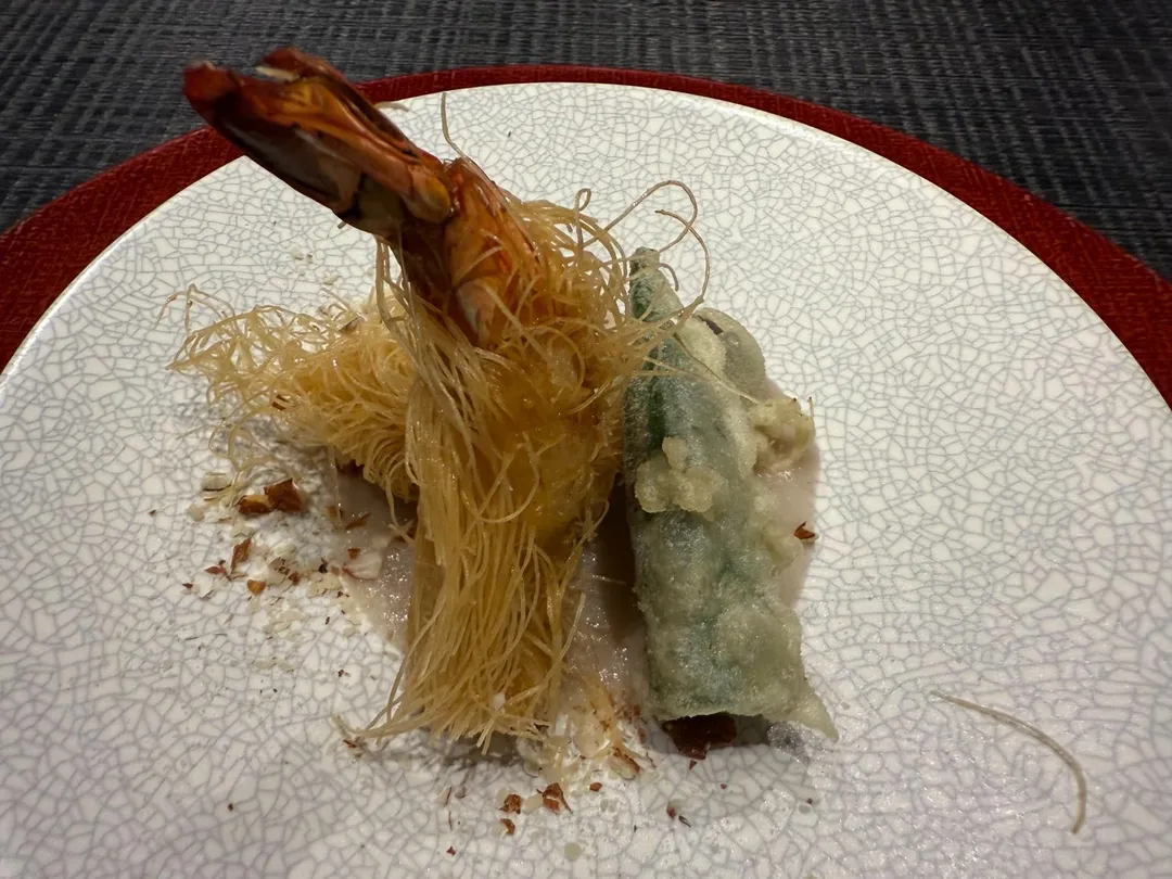 龍鬚炸明蝦。（圖／黃宏輝提供）