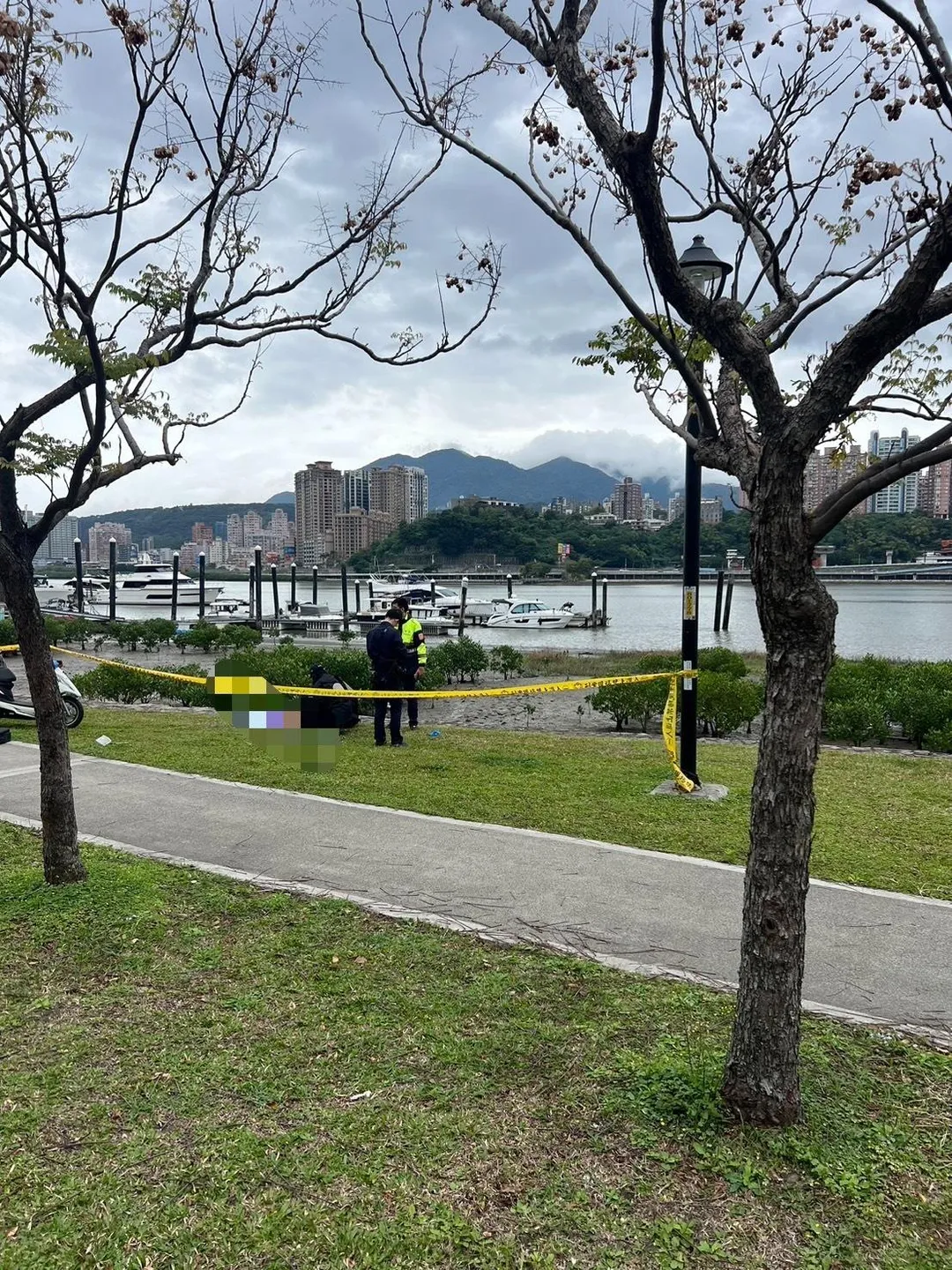 員警拉起封鎖線。（圖／民眾提供）