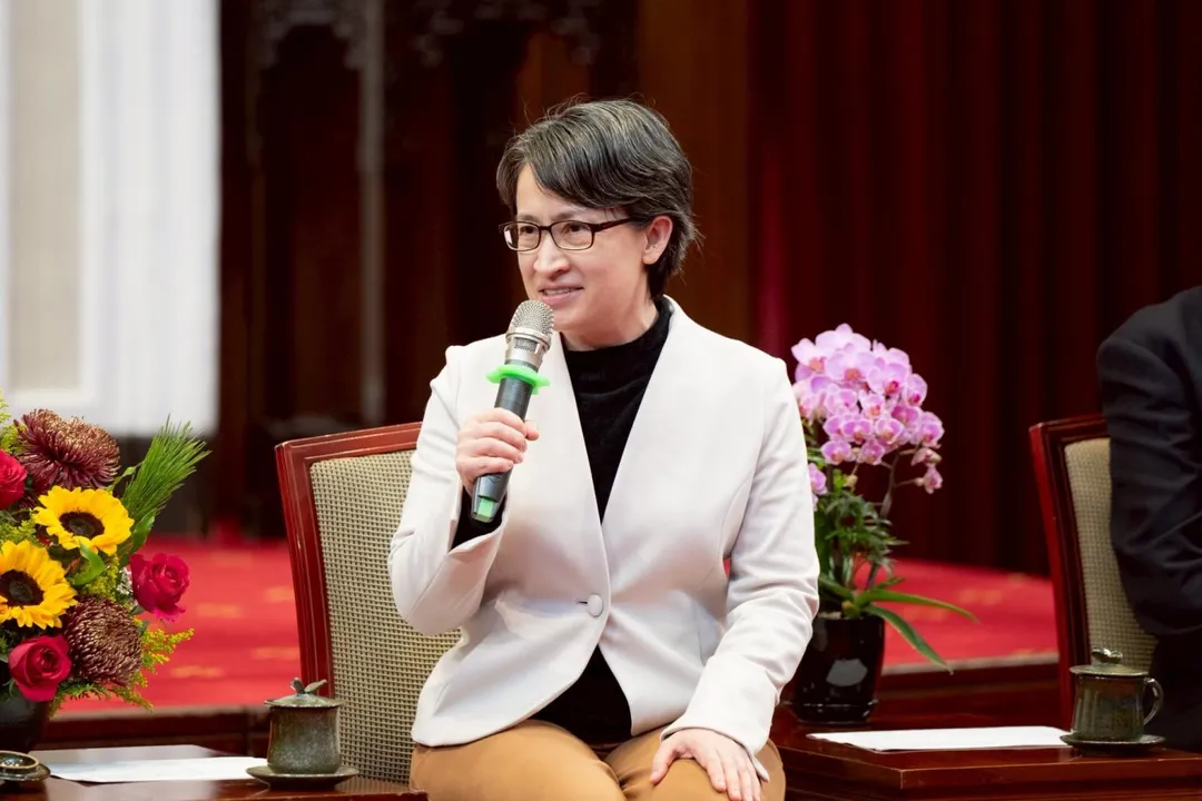 蕭美琴副總統今(28)日上午前往義光教會出席「林家祖孫安息46週年追思禮拜」。(圖取自蕭美琴臉書)