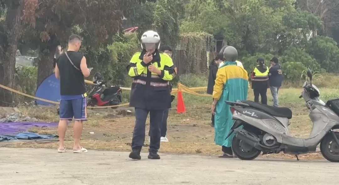 警方封鎖現場進行採證。（圖／翻攝畫面）