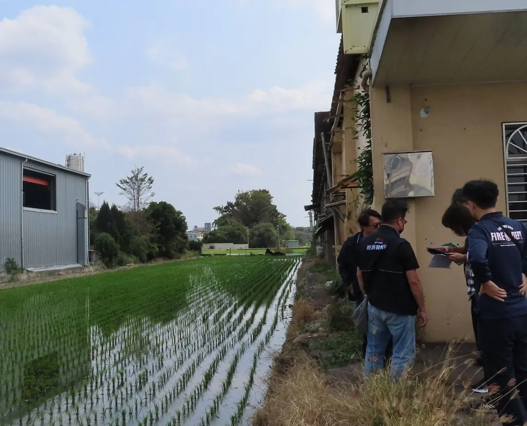 未登記工廠拆除建物恢復農用。（圖／台中市政府經濟發展局提供）