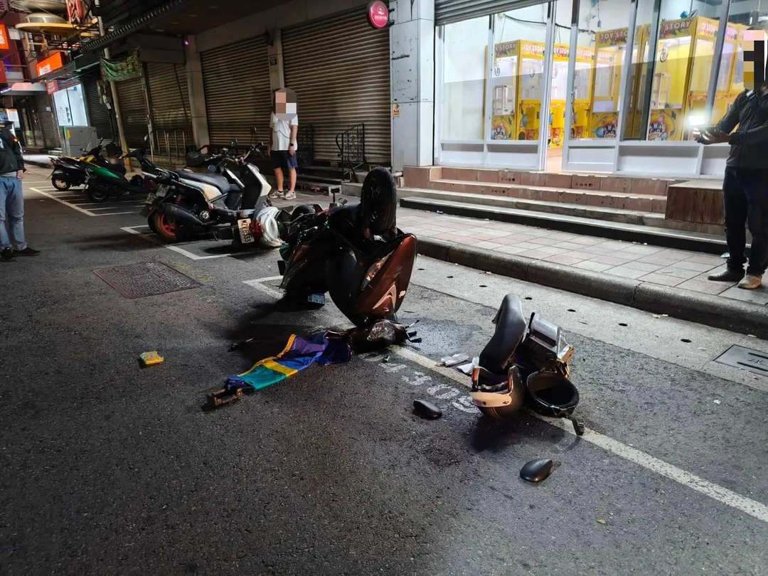 車禍現場。（圖／警方提供）
