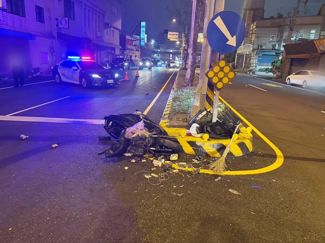 車禍現場。（圖／中天新聞）