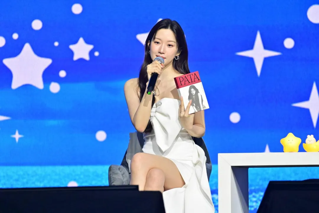 文佳煐分享自己的著作《PATA帕塔：文佳煐的私人時光》撰寫初衷。（圖／星樂全球提供）