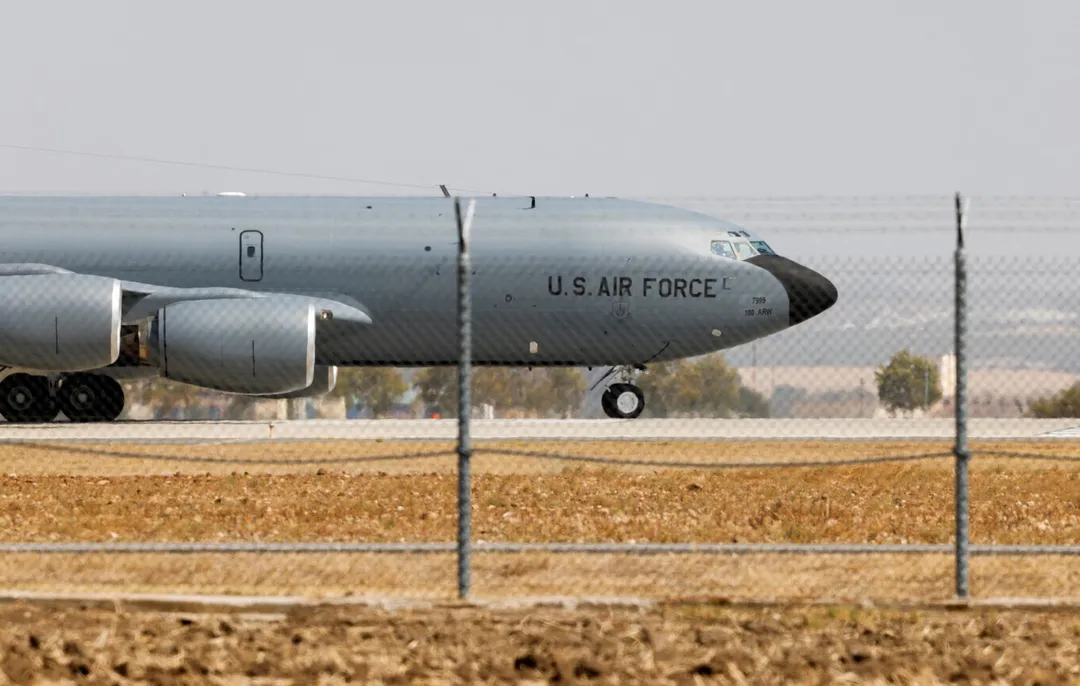 7架KC-135空中加油機已從西班牙轉場至德國。（資料照／《路透社》）